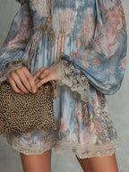 Romantic Floral Off-Shoulder Ruched Mini Dress