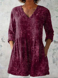 Aria | Morning Glory V-Neck Shirt