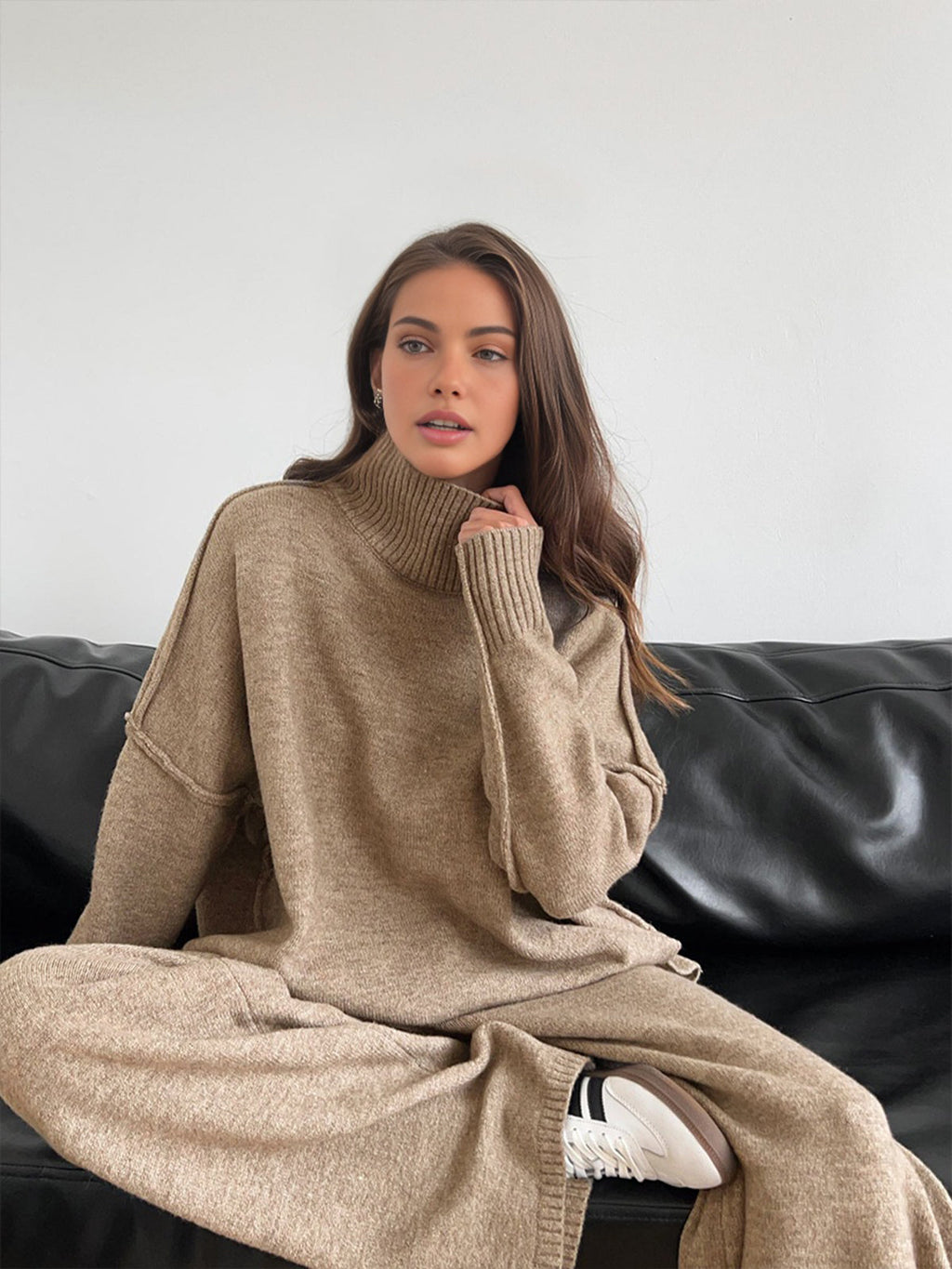 Teresa - Soft Knit Turtleneck Lounge Set