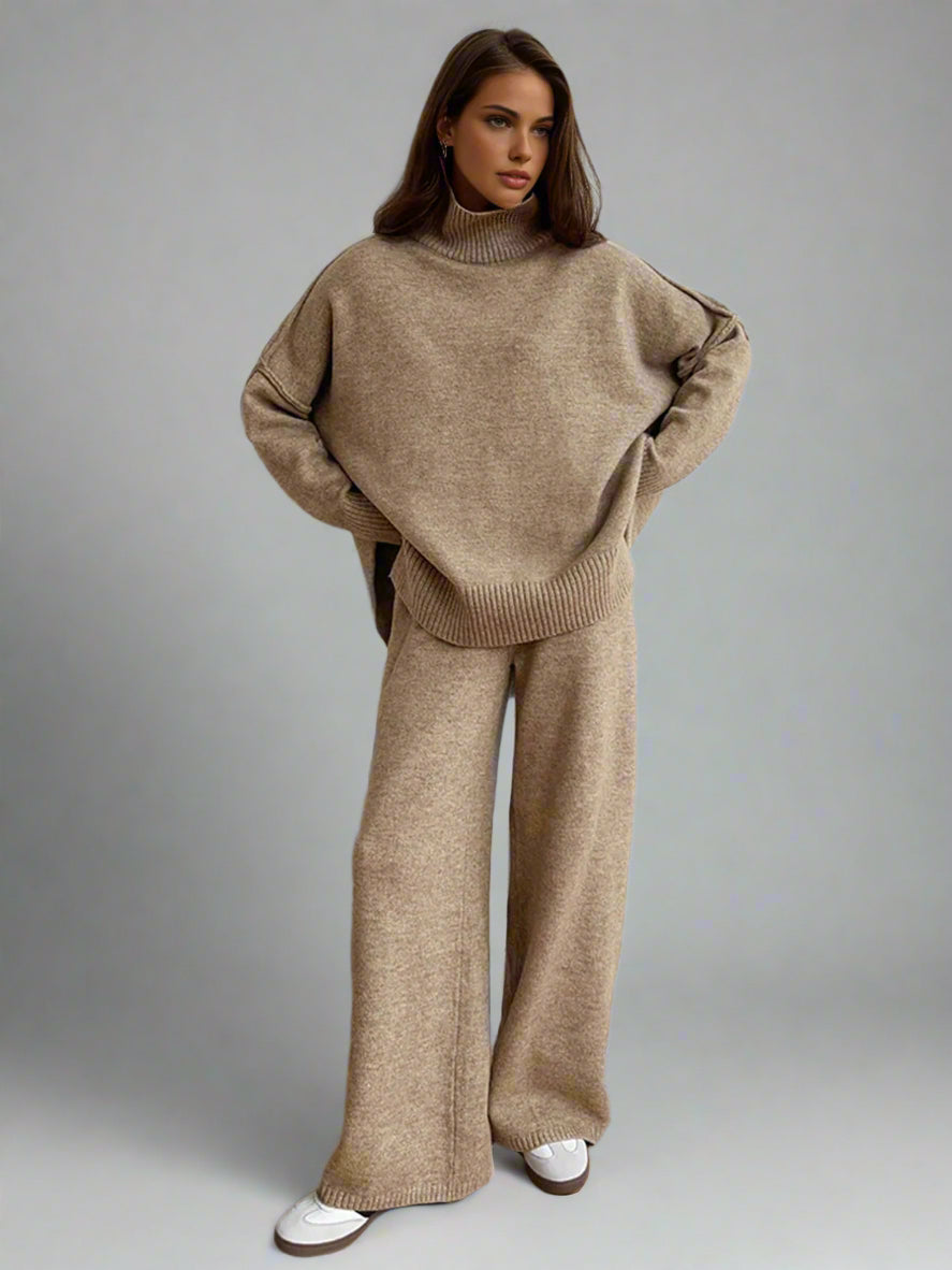 Teresa - Soft Knit Turtleneck Lounge Set