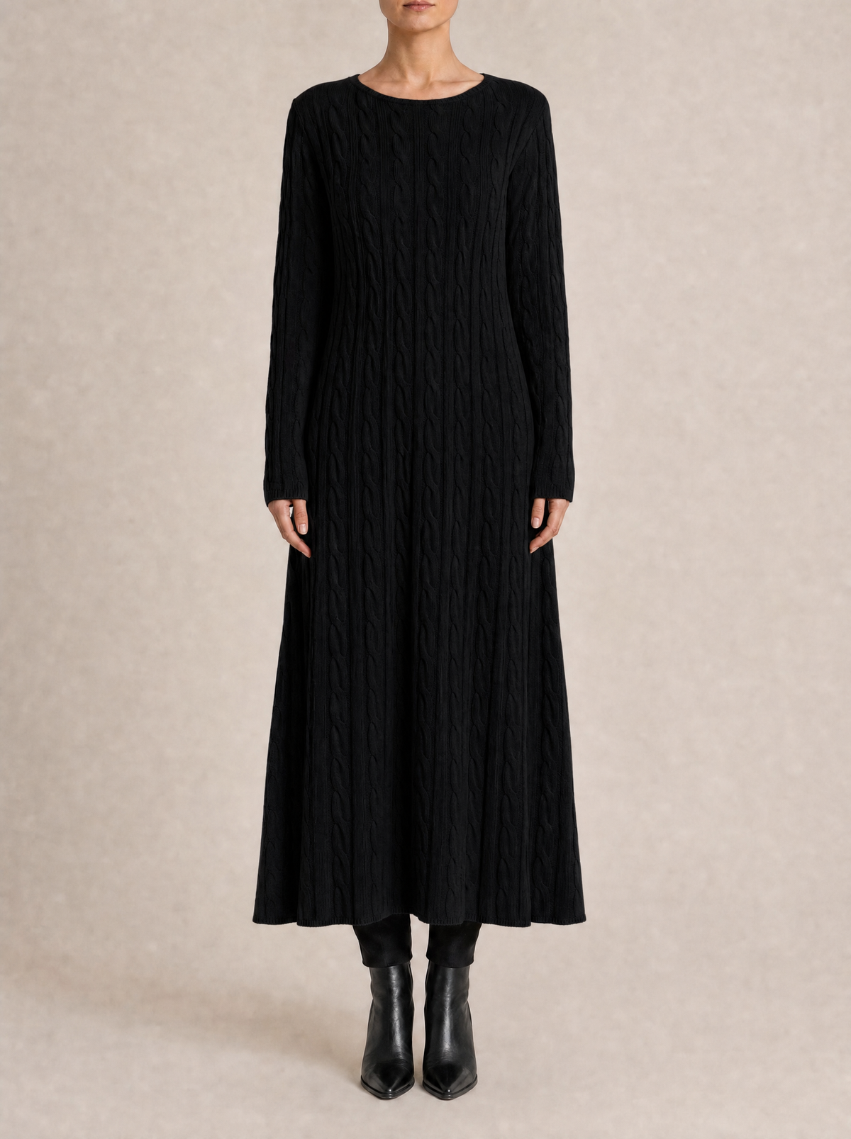 Elowen Cable Knit Maxi Dress