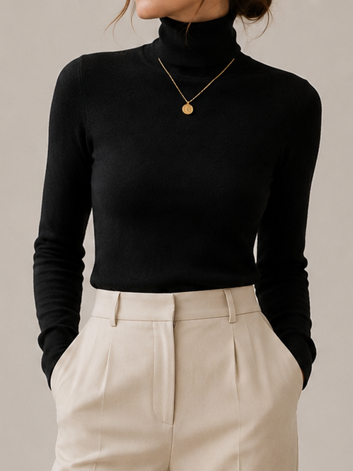 Audrey Classic Turtleneck Sweater