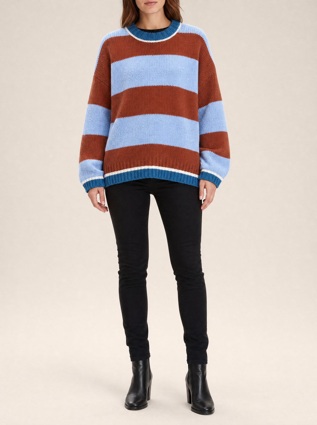 Sunny Days Striped Knit Sweater