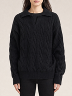 Rowan Cable Knit Collared Sweater