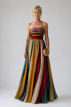 Effortless Strapless A-Line Dress