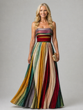 Effortless Strapless A-Line Dress