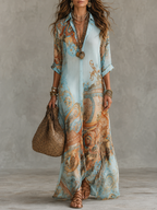 Serena | Mediterranean Shirt Dress