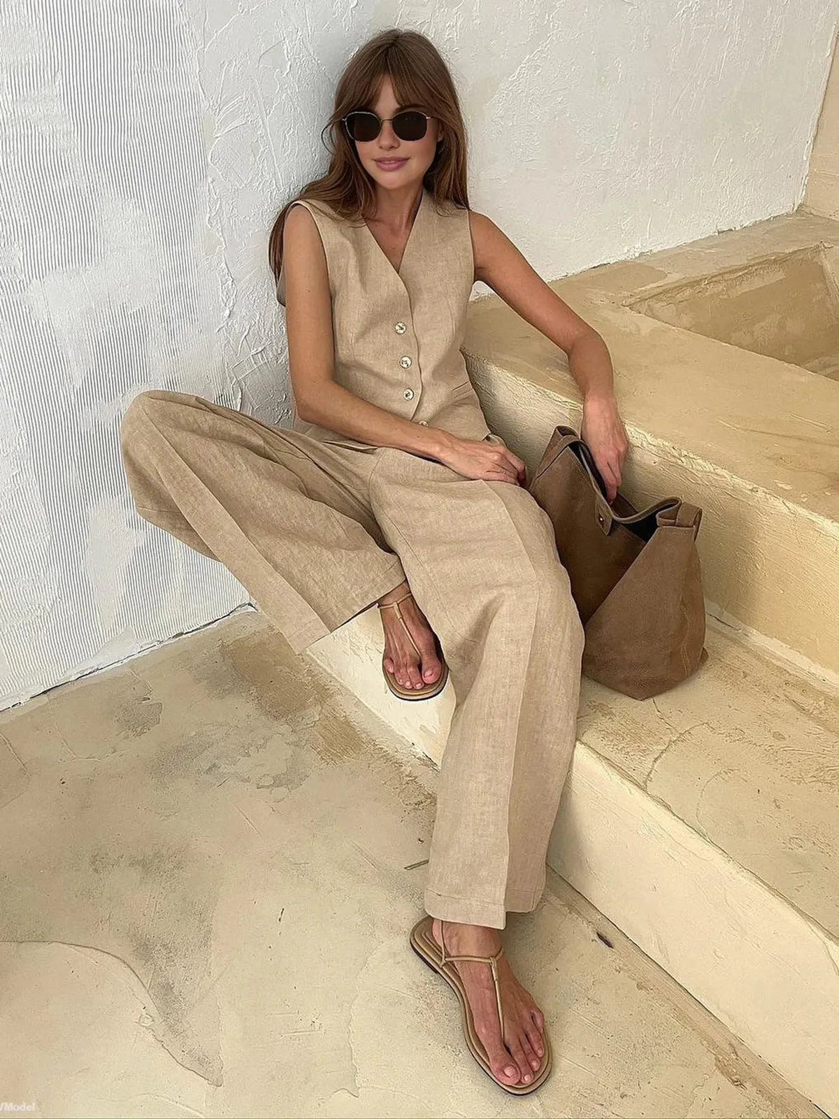 Heidi - Cotton Linen Two-Piece Set