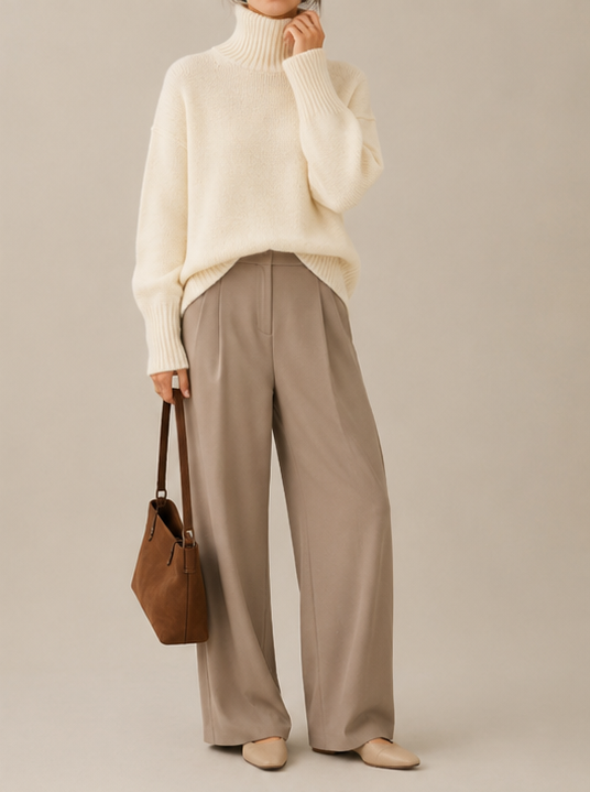 Camille Relaxed Turtleneck Sweater