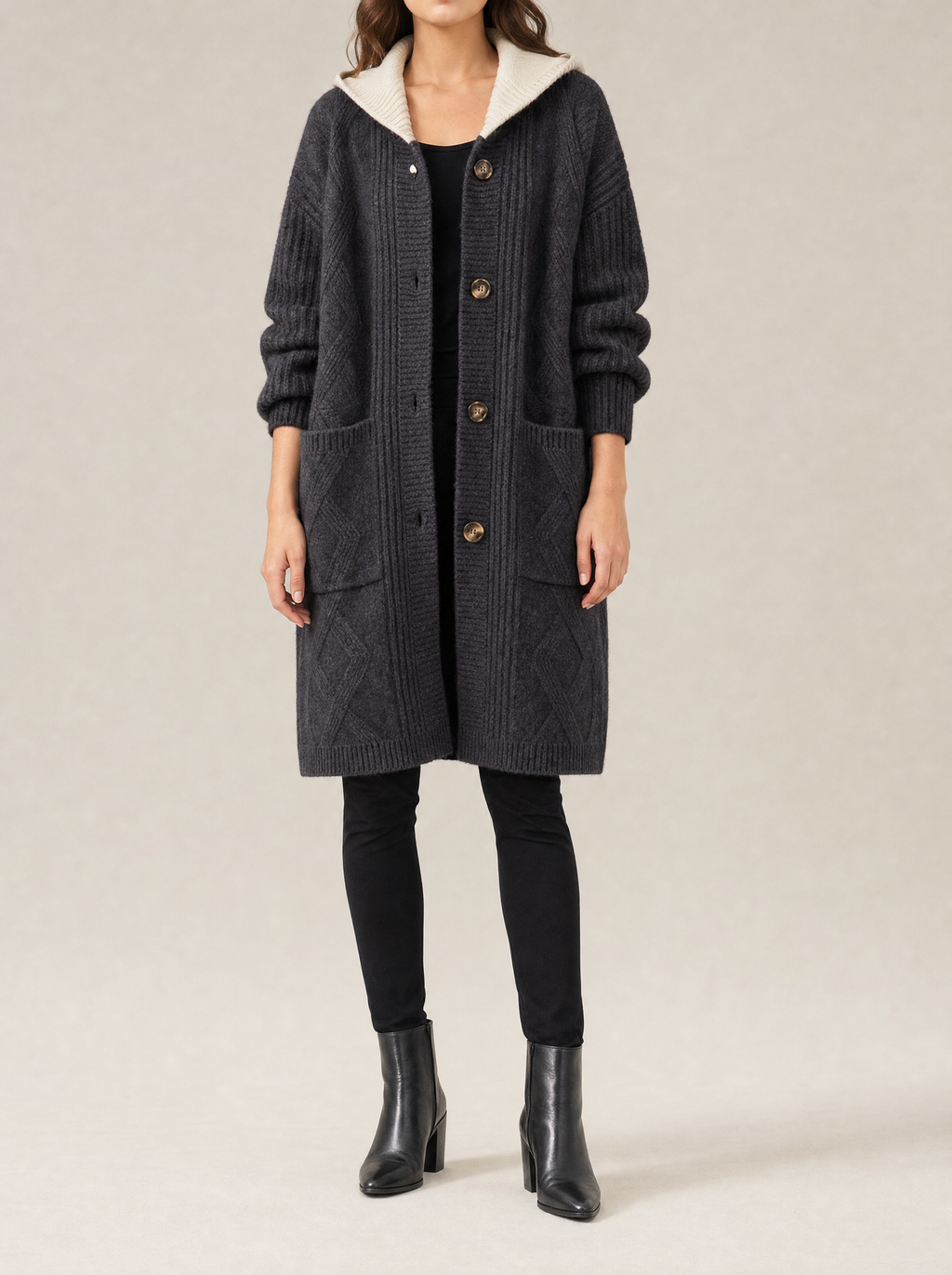 Hadley Longline Hooded Cardigan