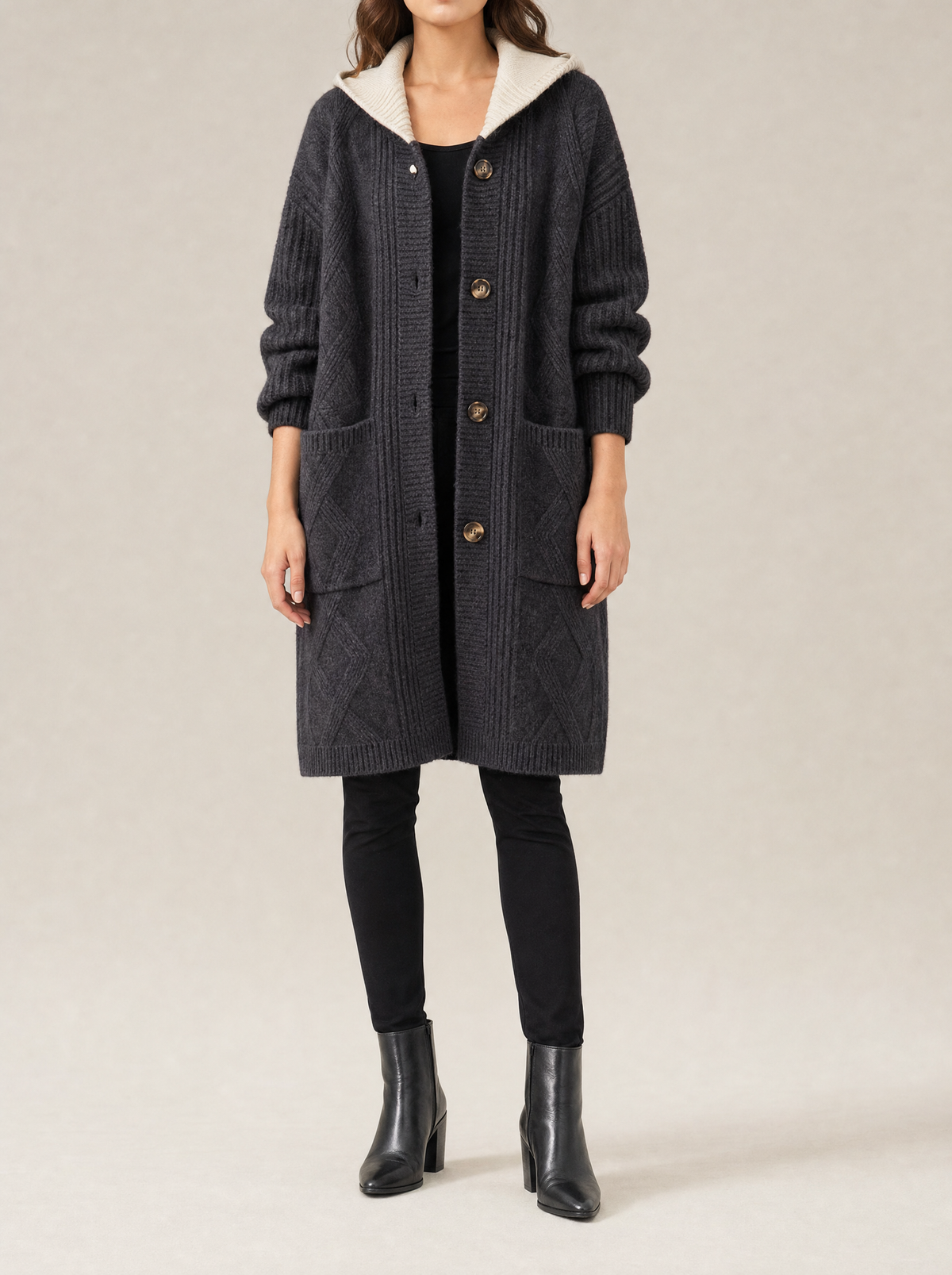 Hadley Longline Hooded Cardigan