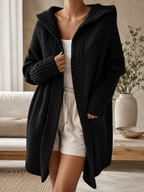 Elara Cozy Hooded Cardigan