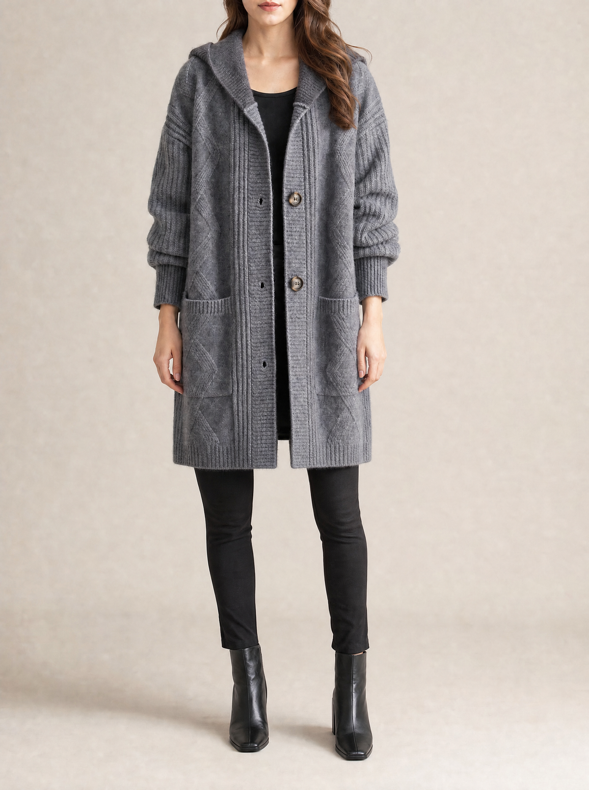 Hadley Longline Hooded Cardigan