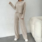 Cozy Hooded Sweatshirt and Joggers Two-Piece Set