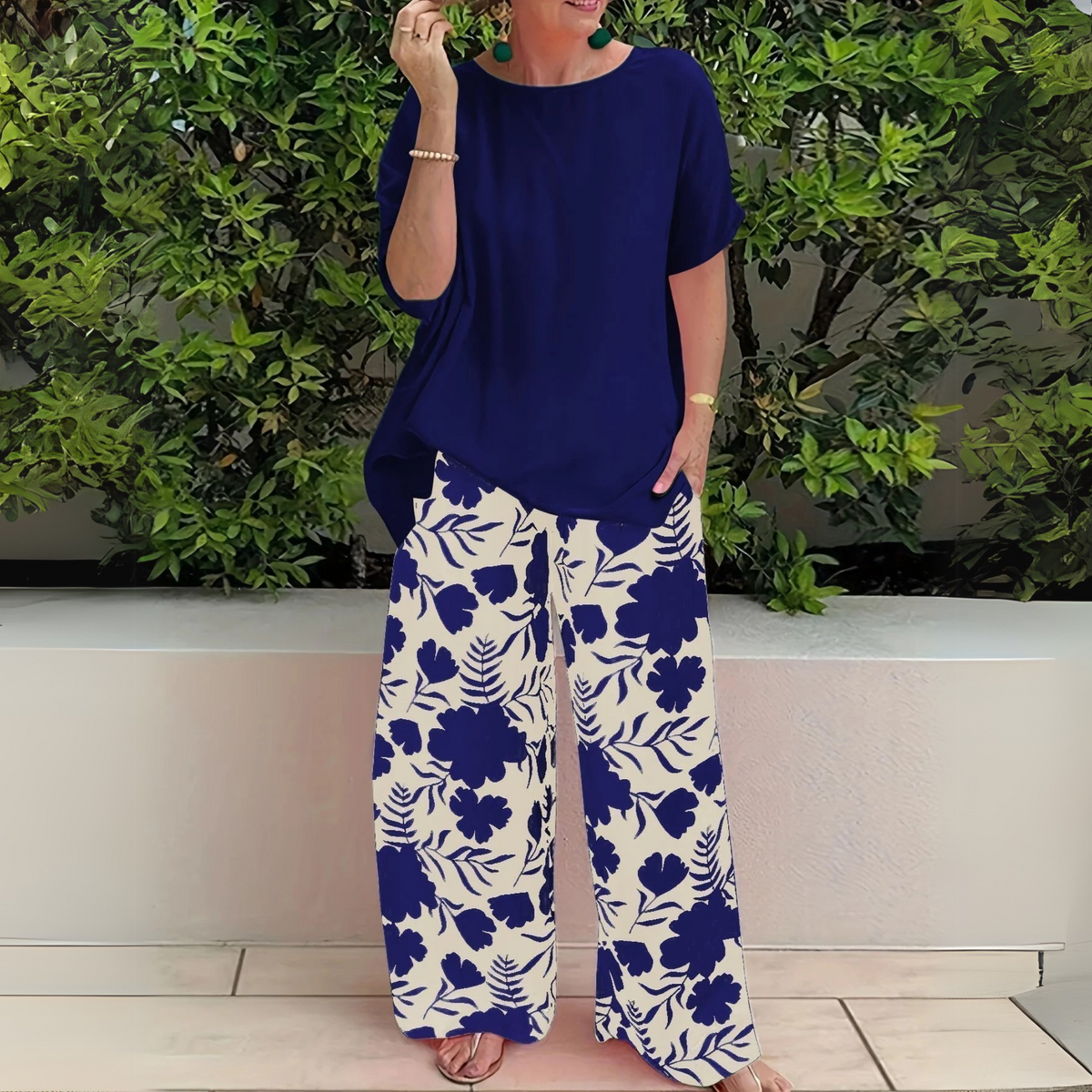 Long Sleeve Top and Trouser Two-Piece Set