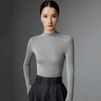 Margot Mock Neck Knit Sweater