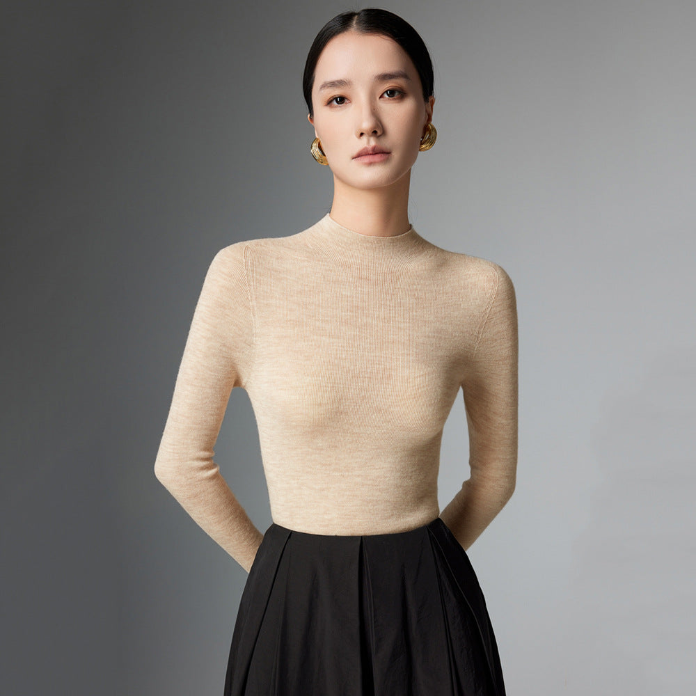 Margot Mock Neck Knit Sweater