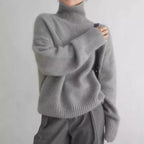 Camille Relaxed Turtleneck Sweater