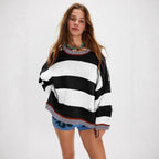 Sunny Days Striped Knit Sweater