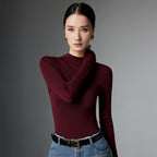 Margot Mock Neck Knit Sweater