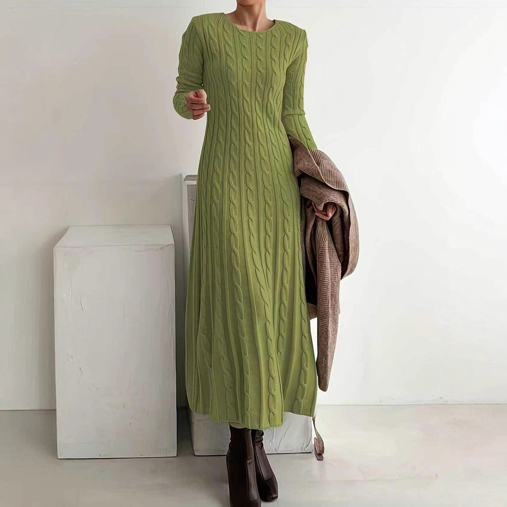 Elowen Cable Knit Maxi Dress