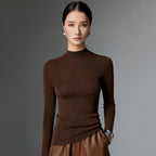Margot Mock Neck Knit Sweater