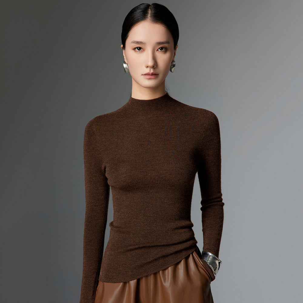 Margot Mock Neck Knit Sweater