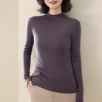 Margot Mock Neck Knit Sweater