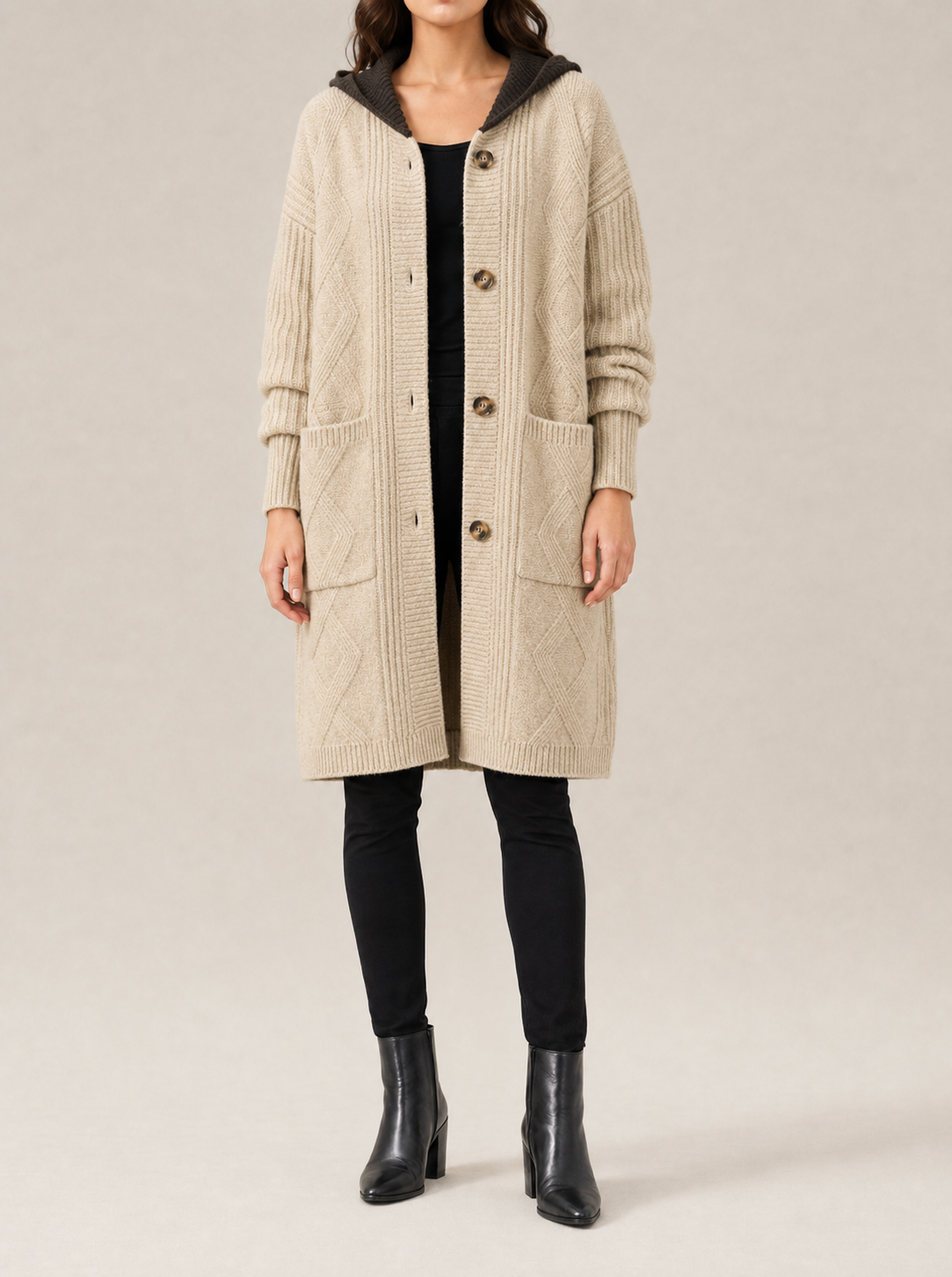 Hadley Longline Hooded Cardigan