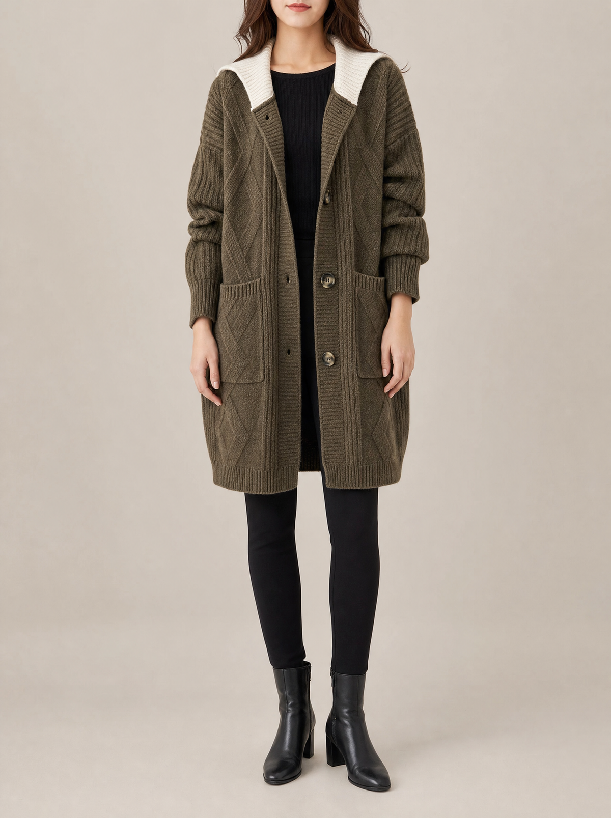 Hadley Longline Hooded Cardigan