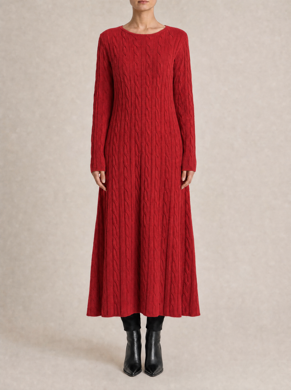Elowen Cable Knit Maxi Dress