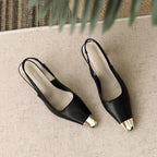 Layla | Pointed Toe Slingback Heels
