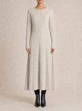 Elowen Cable Knit Maxi Dress