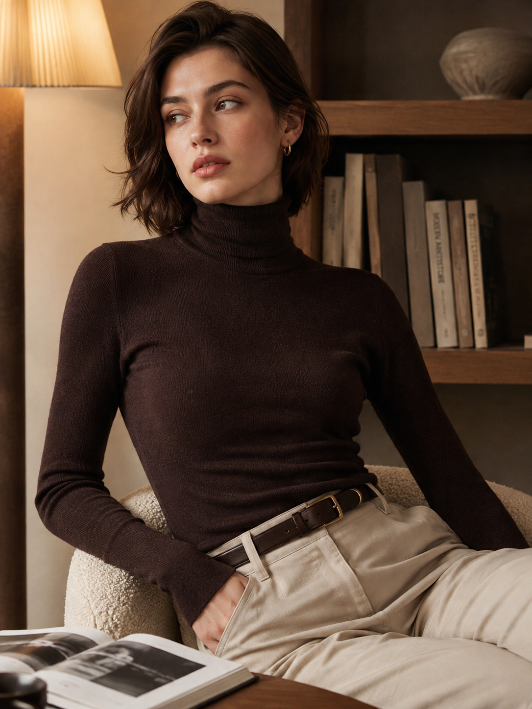 Audrey Classic Turtleneck Sweater