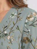 Sophie - Floral V Neck Short Sleeve Maxi Dress