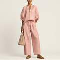 Marlowe | Zipper-Front Puff Sleeve Set