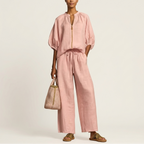 Marlowe | Zipper-Front Puff Sleeve Set