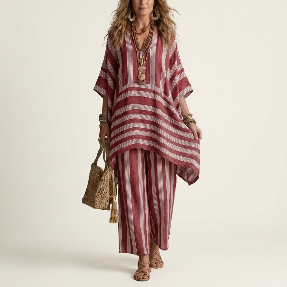 Kiara | Two-Piece Striped Set